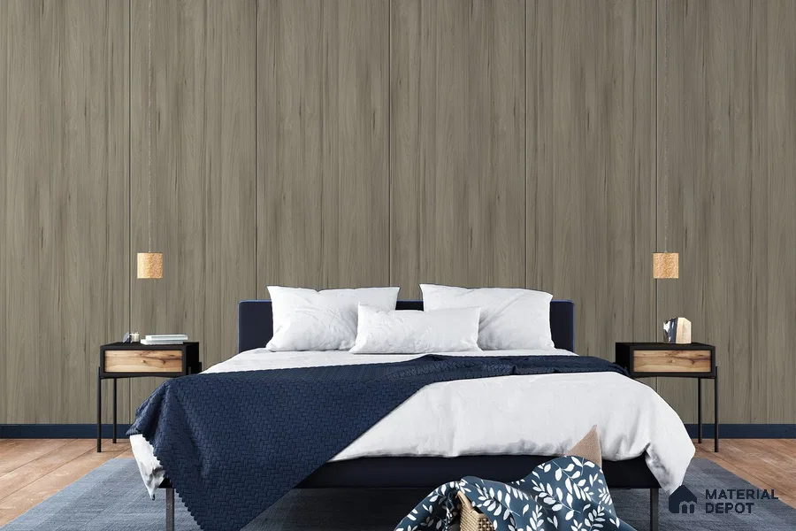 Wooden Look 3334 SUD 8 ft x 4 ft Suede Finish Decorative Laminate - 1 mm | Suitable for TV Unit, Wardrobe, Kitchen Cabinets