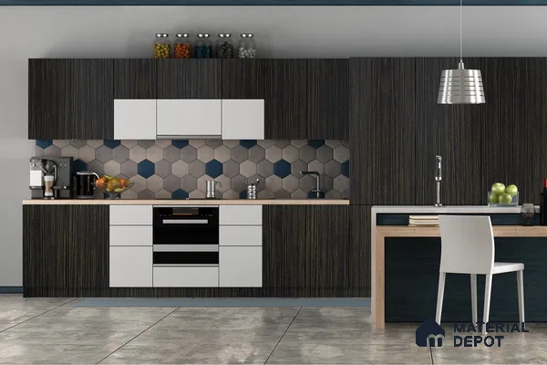 Wooden Look 3357 SUD 8 ft x 4 ft Suede Finish Decorative Laminate - 1 mm | Suitable for TV Unit, Wardrobe, Kitchen Cabinets