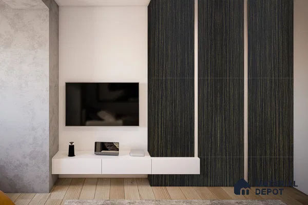 Wooden Look 3357 SUD 8 ft x 4 ft Suede Finish Decorative Laminate - 1 mm | Suitable for TV Unit, Wardrobe, Kitchen Cabinets