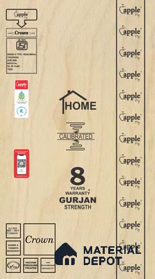 Apple Crown Signature MR Grade Pinewood 7 ft x 4 ft Blockboard - 19 mm (8 Years Warranty)