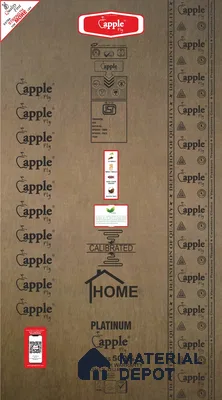 Apple Platinum BWP Grade 8 ft x 4 ft Plywood - 18 mm (40 Years Warranty)