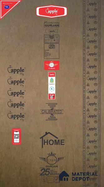 Apple AAA Club Plus BWP Grade Pinewood 8 ft x 4 ft Blockboard - 19 mm (35 Years Warranty)