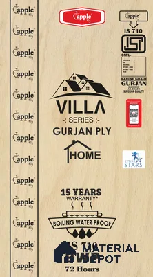 Apple Villa BWP Grade Pinewood 7 ft x 4 ft Blockboard - 19 mm (12 Years Warranty)