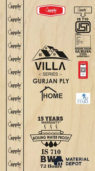 Apple Villa BWP Grade Pinewood 7 ft x 4 ft Blockboard - 19 mm (12 Years Warranty)