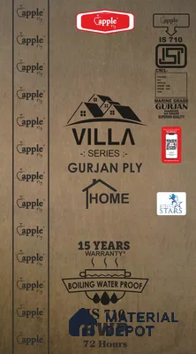 Apple Villa BWP Grade Pinewood 7 ft x 4 ft Blockboard - 19 mm (12 Years Warranty)