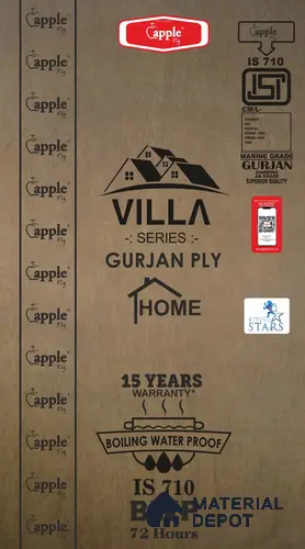 Apple Villa BWP Grade Pinewood 8 ft x 4 ft Blockboard - 19 mm (12 Years Warranty)