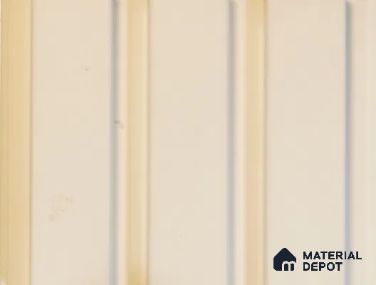 White Plain Colour Louver PN 01637 (3771-302) 9 ft x 4.7 inch MDF Panel - 18 mm | Suitable for Feature Wall, TV Unit & Living Room | Width is Subjected to 5% Variation