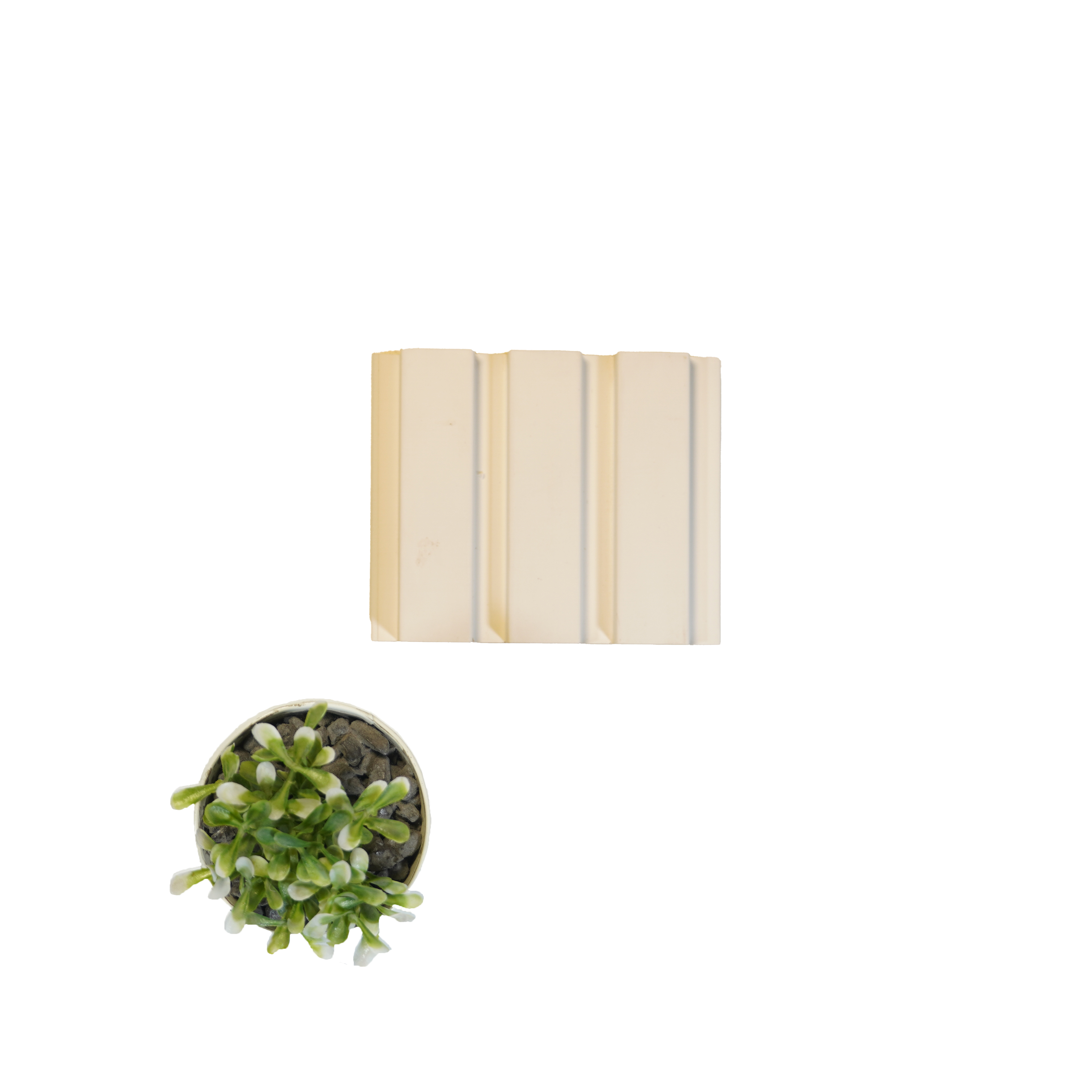 White Plain Colour Louver PN 01637 (3771-302) 9 ft x 4.7 inch MDF Panel - 18 mm | Suitable for Feature Wall, TV Unit & Living Room | Width is Subjected to 5% Variation