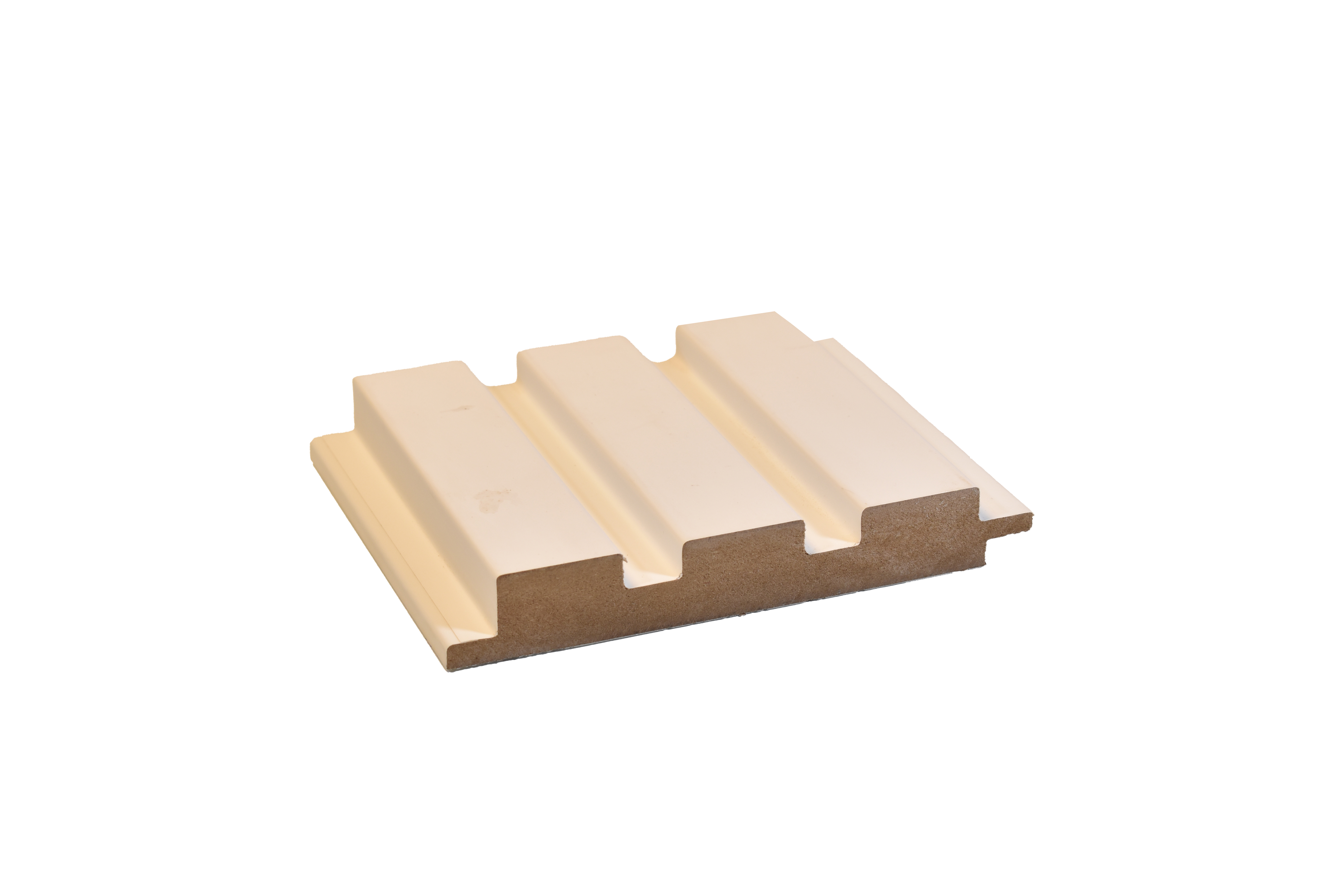 White Plain Colour Louver PN 01637 (3771-302) 9 ft x 4.7 inch MDF Panel - 18 mm | Suitable for Feature Wall, TV Unit & Living Room | Width is Subjected to 5% Variation