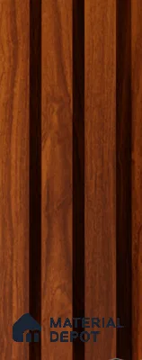Exterior Grade 9 ft x 5.35 inch AX 6 PVC Membrane Finish Composite Polymer Louvers PN 05829 - 20 mm
