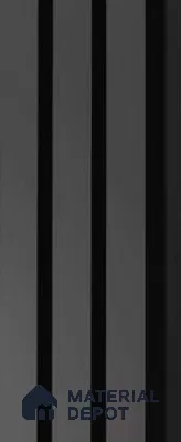 Exterior Grade 9 ft x 5.35 inch AX 8 PVC Membrane Finish Composite Polymer Louvers PN 05841 - 20 mm