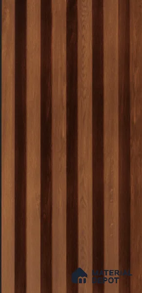 Exterior Grade 9 ft x 4.5 inch AY 19 PVC Membrane Finish Composite Polymer Louvers PN 05831 - 14.5 mm