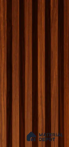 Exterior Grade 9 ft x 4.5 inch AY 20 PVC Membrane Finish Composite Polymer Louvers PN 05846 - 14.5 mm