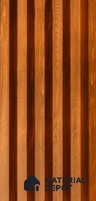 Exterior Grade 9 ft x 4.5 inch AY 21 PVC Membrane Finish Composite Polymer Louvers PN 05847 - 14.5 mm
