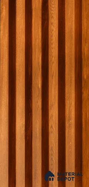 Exterior Grade 9 ft x 4.5 inch AY 21 PVC Membrane Finish Composite Polymer Louvers PN 05847 - 14.5 mm