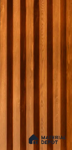 Exterior Grade 9 ft x 4.5 inch AY 21 PVC Membrane Finish Composite Polymer Louvers PN 05847 - 14.5 mm