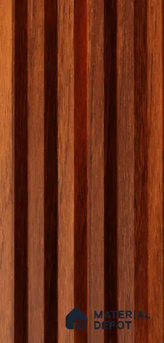 Exterior Grade 9 ft x 4.5 inch AY 22 PVC Membrane Finish Composite Polymer Louvers PN 05848 - 14.5 mm