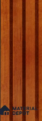 Exterior Grade 9 ft x 4.5 inch AZ 17 PVC Membrane Finish Composite Polymer Louvers PN 05844 - 14.5 mm