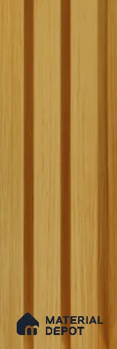 Exterior Grade 9 ft x 4.5 inch AZ 18 PVC Membrane Finish Composite Polymer Louvers PN 05845 - 14.5 mm