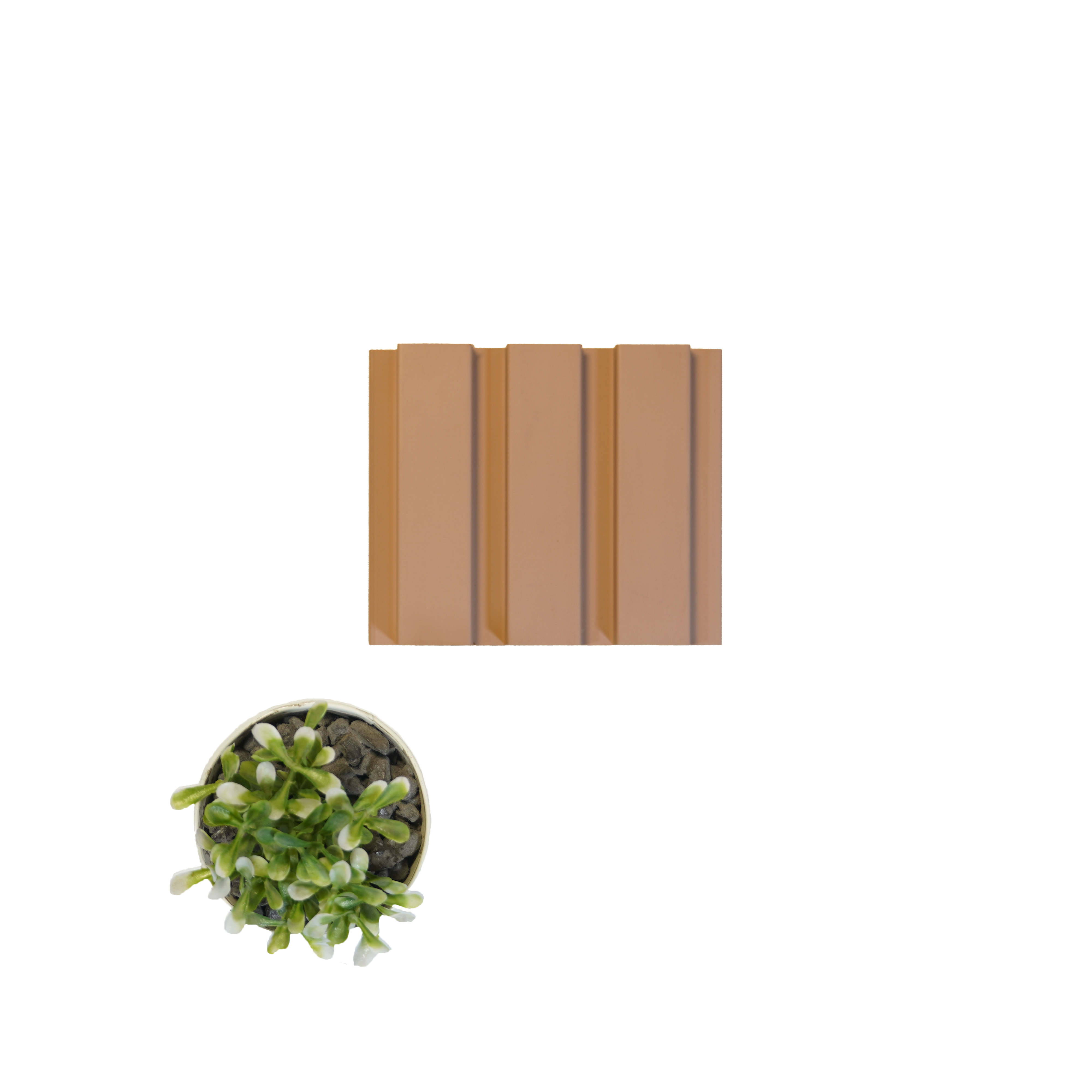 Brown Plain Colour Louver PN 00108 (3771-307) 9 ft x 4.7 inch MDF Panel - 18 mm | Suitable for Feature Wall, TV Unit & Living Room | Width is Subjected to 5% Variation
