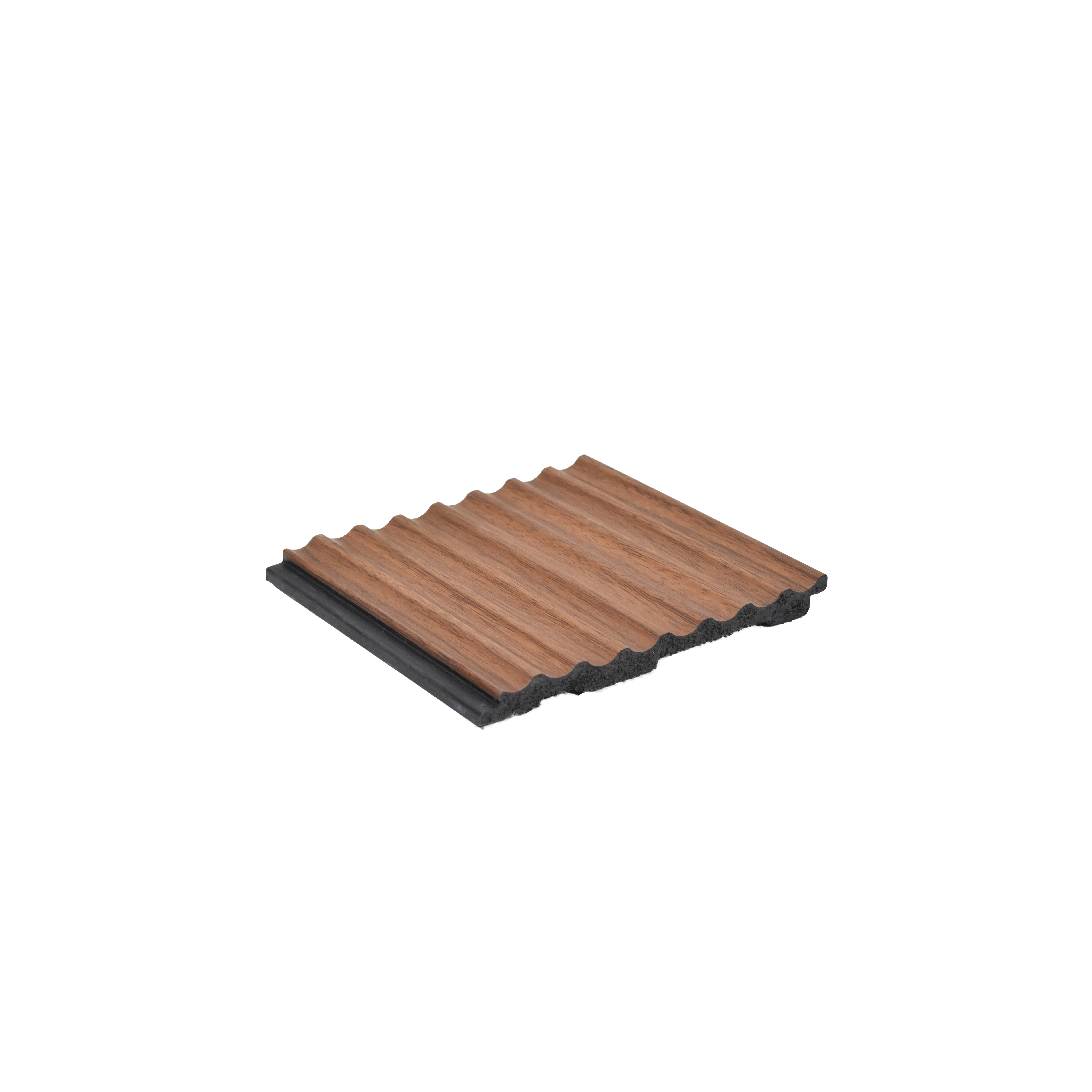 Brown Wooden Louver 2001 Nogal 8 ft x 4.9 inch Charcoal Panel - 12 mm | Suitable for Feature Wall, TV Unit & Living Room | Width is Subjected to 5% Variation