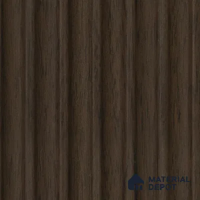 Brown Wooden Louver 2005 Noce Italiano 8 ft x 4.9 inch Charcoal Panel - 12 mm | Suitable for Feature Wall, TV Unit & Living Room | Width is Subjected to 5% Variation