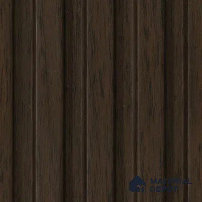 Brown Wooden Louver 2006 Noce Italiano 8 ft x 4.9 inch Charcoal Panel - 12 mm | Suitable for Feature Wall, TV Unit & Living Room | Width is Subjected to 5% Variation