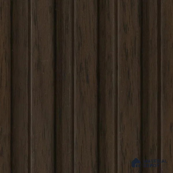 Brown Wooden Louver 2006 Noce Italiano 8 ft x 4.9 inch Charcoal Panel - 12 mm | Suitable for Feature Wall, TV Unit & Living Room | Width is Subjected to 5% Variation