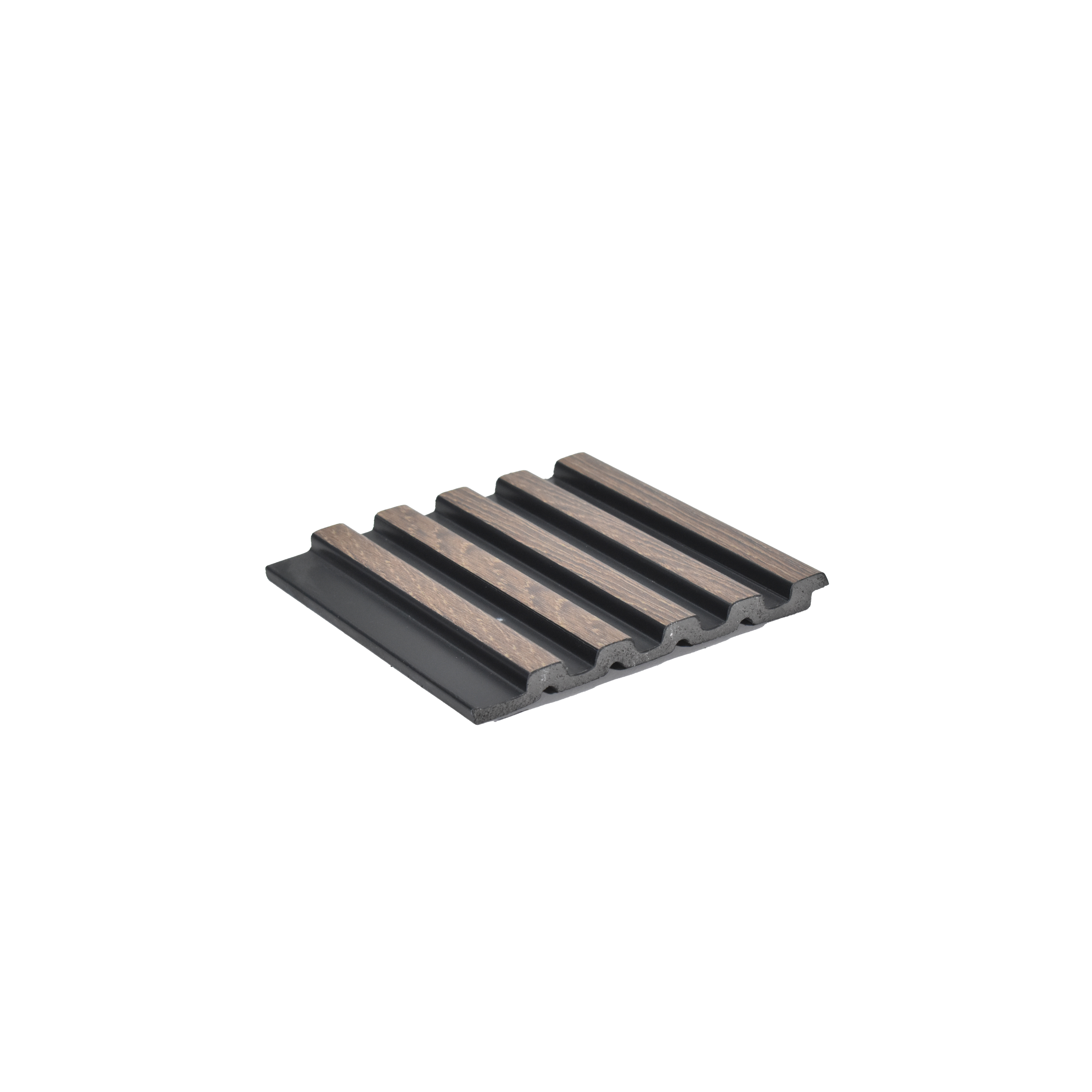 Brown Wooden Louver 2011 Rey de Madera 8 ft x 4.9 inch Charcoal Panel - 12 mm | Suitable for Feature Wall, TV Unit & Living Room | Width is Subjected to 5% Variation
