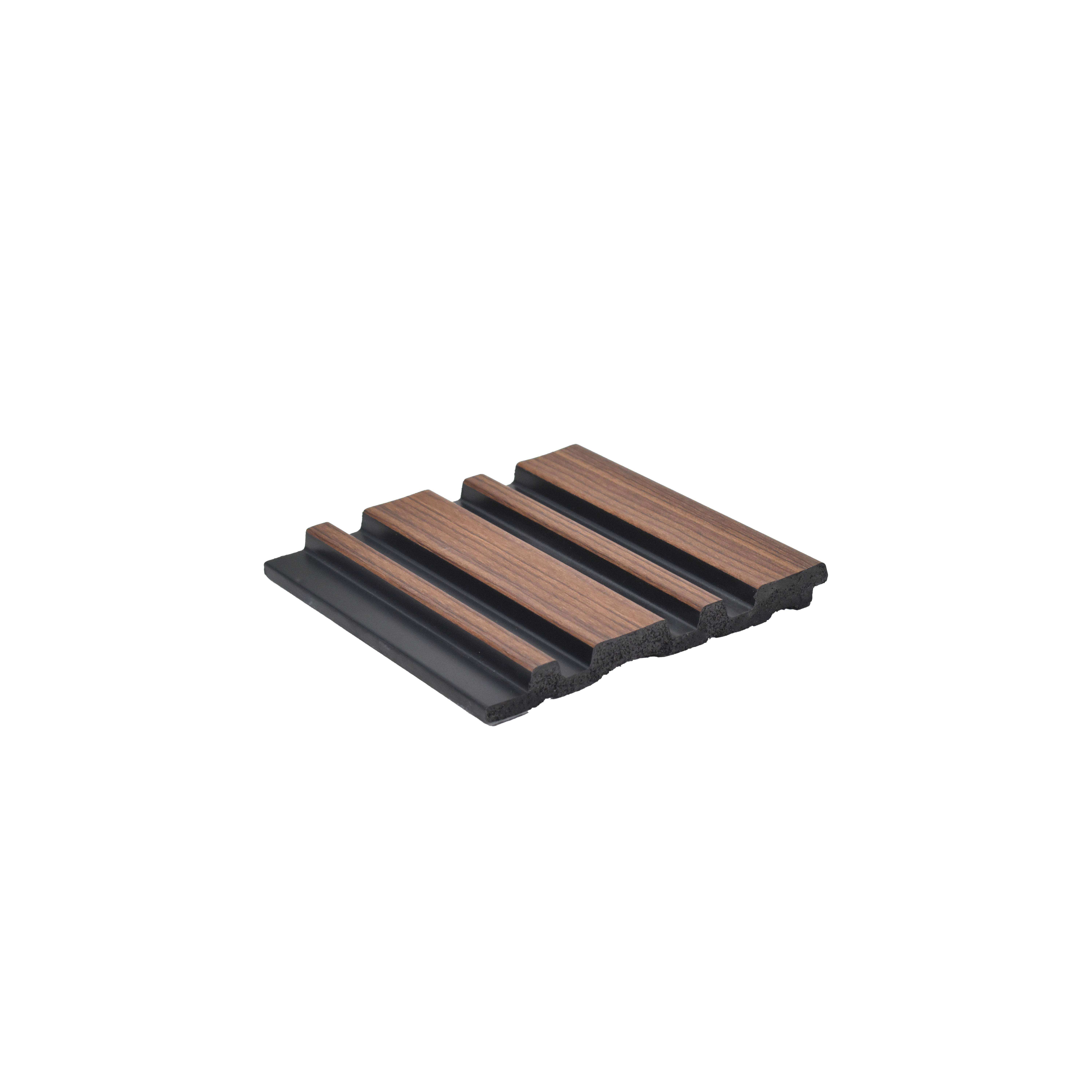 Brown Wooden Louver 2014 Zingana 8 ft x 4.9 inch Charcoal Panel - 12 mm | Suitable for Feature Wall, TV Unit & Living Room | Width is Subjected to 5% Variation