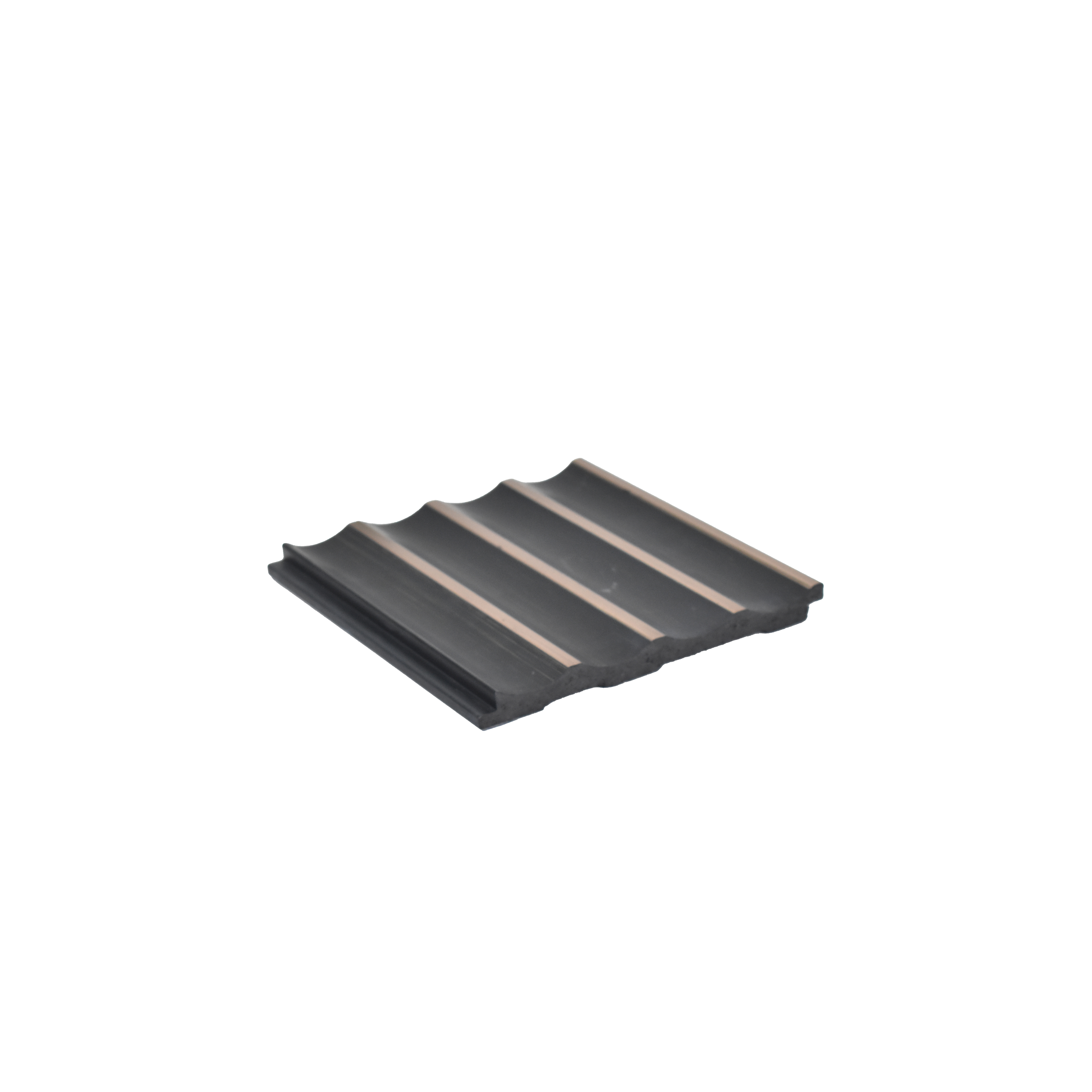 Brown Wooden Louver 2017 Oxidar 8 ft x 4.9 inch Charcoal Panel - 12 mm | Suitable for Feature Wall, TV Unit & Living Room | Width is Subjected to 5% Variation