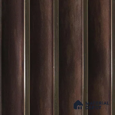 Brown Wooden Louver 2018 Vino 8 ft x 4.9 inch Charcoal Panel - 12 mm | Suitable for Feature Wall, TV Unit & Living Room | Width is Subjected to 5% Variation