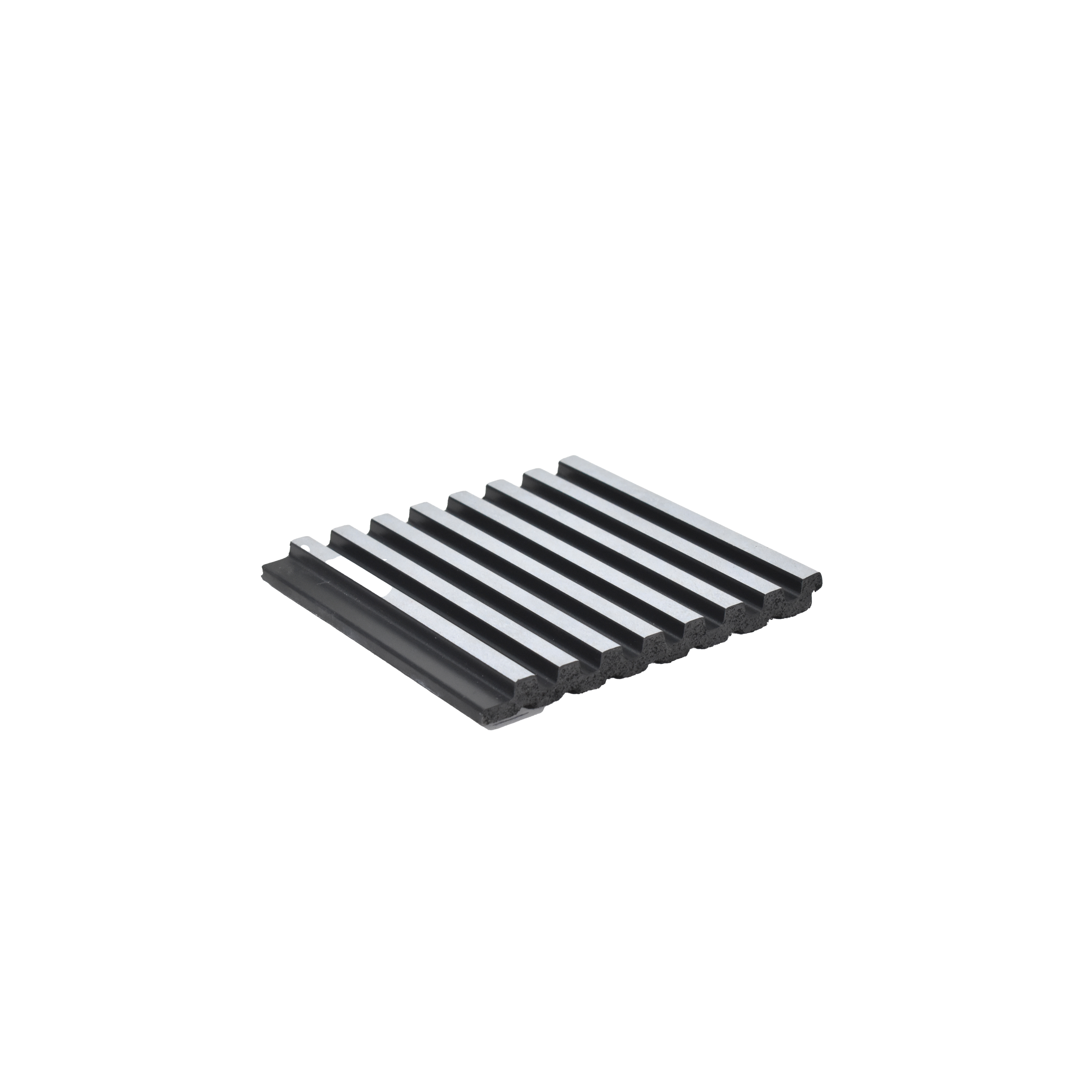 Grey Metallic Louver 2021 El Limo 8 ft x 4.9 inch Charcoal Panel - 12 mm | Suitable for Feature Wall, TV Unit & Living Room | Width is Subjected to 5% Variation