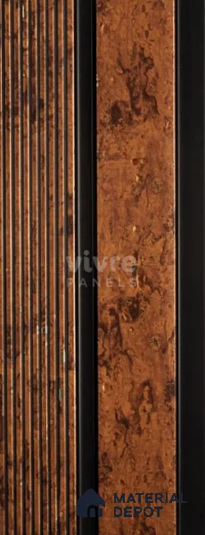 Brown Wooden Louver 2024 Brillo Ligera 8 ft x 4.9 inch Charcoal Panel - 12 mm | Suitable for Feature Wall, TV Unit & Living Room | Width is Subjected to 5% Variation