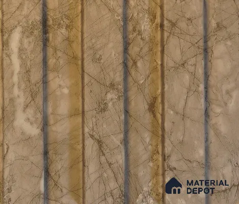 Grey Marble Louver PN 00089 (1001-203) 9 ft x 4.7 inch MDF Panel - 18 mm | Suitable for Feature Wall, TV Unit & Living Room | Width is Subjected to 5% Variation