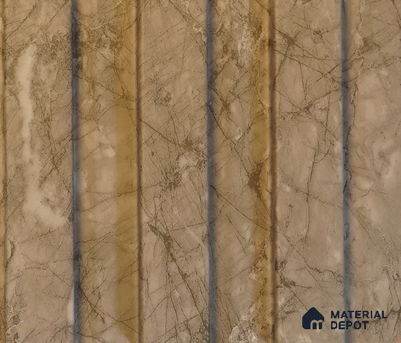 Grey Marble Louver PN 00089 (1001-203) 9 ft x 4.7 inch MDF Panel - 18 mm | Suitable for Feature Wall, TV Unit & Living Room | Width is Subjected to 5% Variation