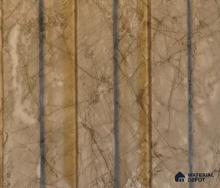 Grey Marble Louver PN 00089 (1001-203) 9 ft x 4.7 inch MDF Panel - 18 mm | Suitable for Feature Wall, TV Unit & Living Room | Width is Subjected to 5% Variation
