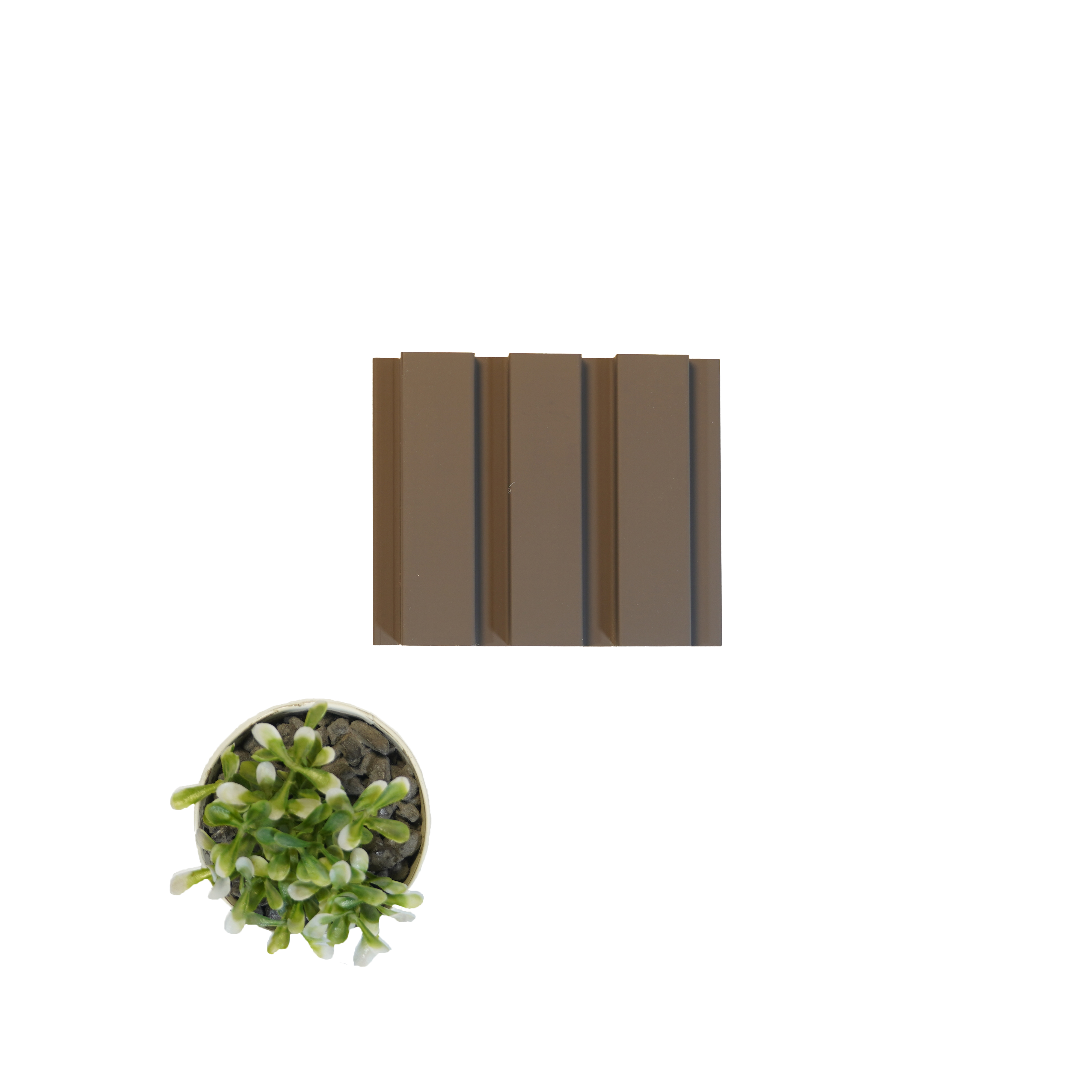 Grey Plain Colour Louver PN 00094 (3771-304) 9 ft x 4.7 inch MDF Panel - 18 mm | Suitable for Feature Wall, TV Unit & Living Room | Width is Subjected to 5% Variation