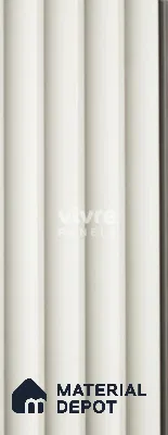 White Plain Colour Louver InfiColor 2036 An Infinite Palette of Colors 8 ft x 4.9 inch Charcoal Panel - 12 mm | Suitable for Feature Wall, TV Unit & Living Room | Width is Subjected to 5% Variation
