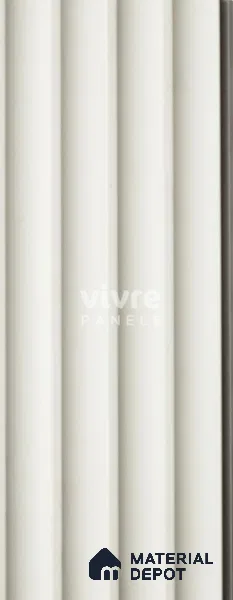 White Plain Colour Louver InfiColor 2036 An Infinite Palette of Colors 8 ft x 4.9 inch Charcoal Panel - 12 mm | Suitable for Feature Wall, TV Unit & Living Room | Width is Subjected to 5% Variation