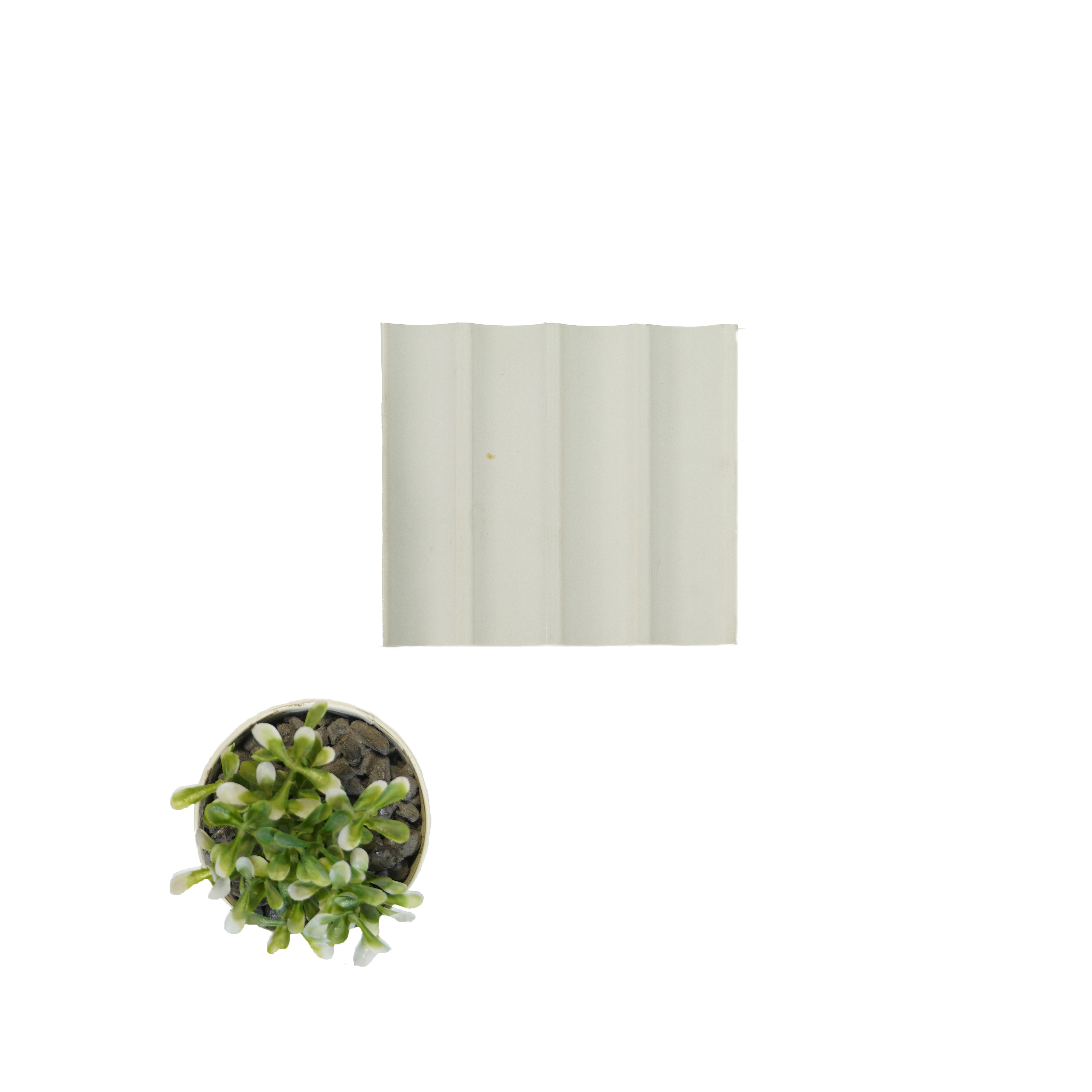 White Plain Colour Louver InfiColor 2036 An Infinite Palette of Colors 8 ft x 4.9 inch Charcoal Panel - 12 mm | Suitable for Feature Wall, TV Unit & Living Room | Width is Subjected to 5% Variation