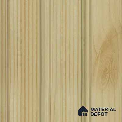 Cream Wooden Louver PN 00109 (VL 40) 8 ft x 5 inch Charcoal Panel - 12 mm | Suitable for Feature Wall, TV Unit & Living Room | Width is Subjected to 5% Variation