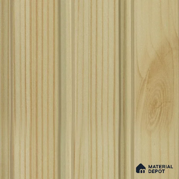 Cream Wooden Louver PN 00109 (VL 40) 8 ft x 5 inch Charcoal Panel - 12 mm | Suitable for Feature Wall, TV Unit & Living Room | Width is Subjected to 5% Variation