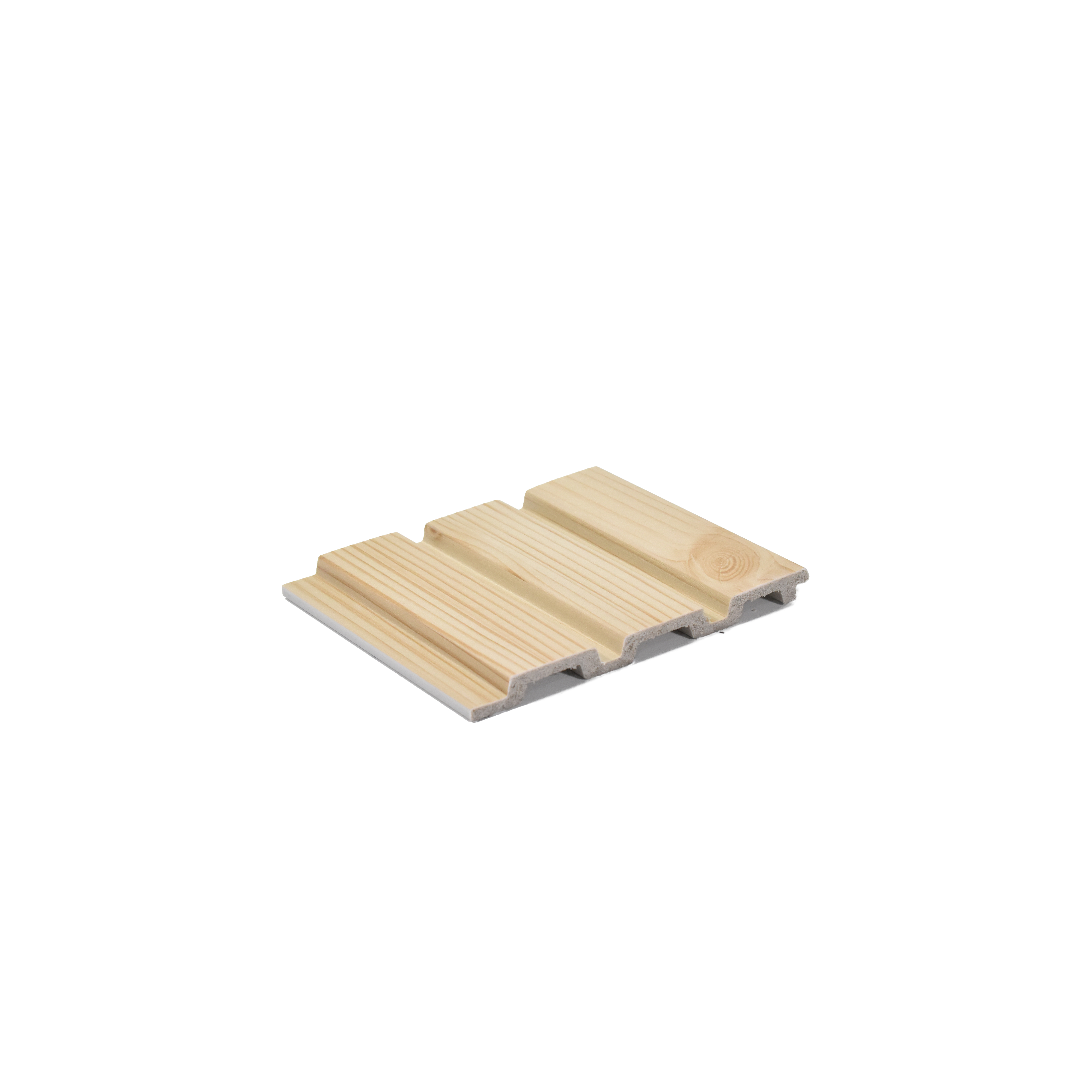 Cream Wooden Louver PN 00109 (VL 40) 8 ft x 5 inch Charcoal Panel - 12 mm | Suitable for Feature Wall, TV Unit & Living Room | Width is Subjected to 5% Variation