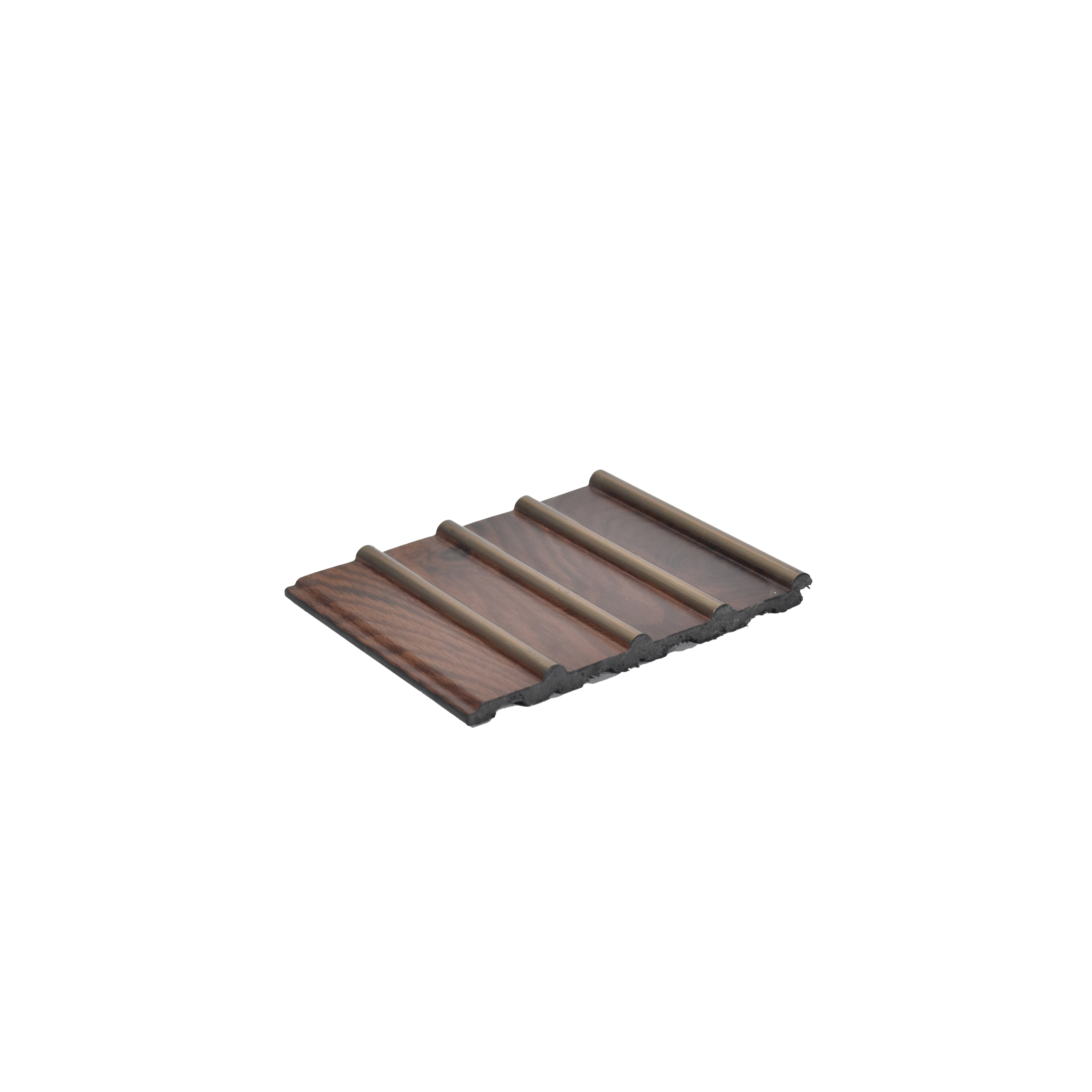Brown Wooden Louver PN 00110 (VL 41) 8 ft x 5 inch Charcoal Panel - 12 mm | Suitable for Feature Wall, TV Unit & Living Room | Width is Subjected to 5% Variation