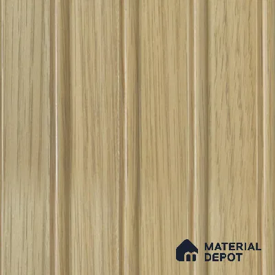 Brown Wooden Louver PN 00113 (VL 44) 8 ft x 5 inch Charcoal Panel - 12 mm | Suitable for Feature Wall, TV Unit & Living Room | Width is Subjected to 5% Variation