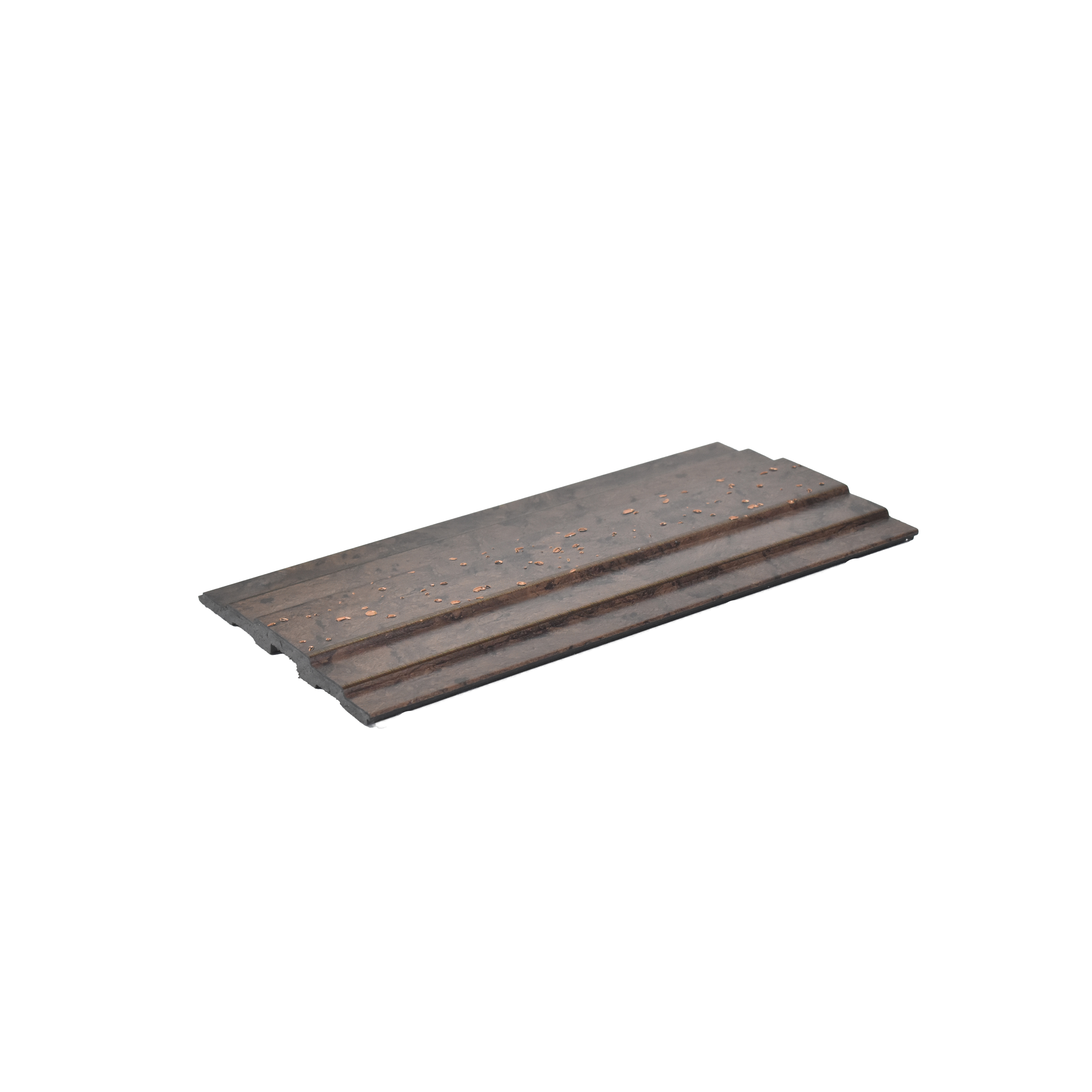 Brown Wooden Louver PN 00114 (VL 45) 8 ft x 5 inch Charcoal Panel - 12 mm | Suitable for Feature Wall, TV Unit & Living Room | Width is Subjected to 5% Variation