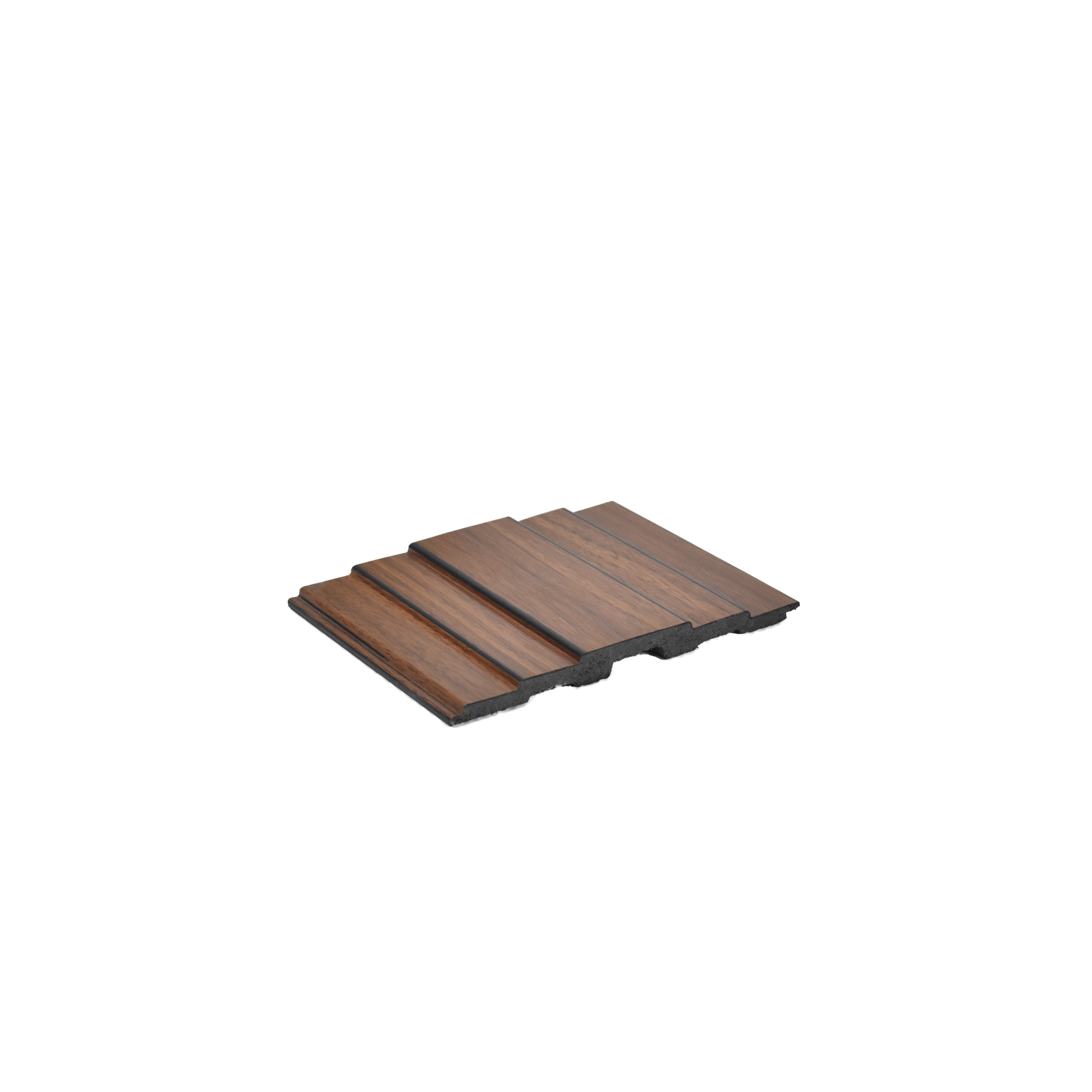 Brown Wooden Louver PN 00115 (VL 46) 8 ft x 5 inch Charcoal Panel - 12 mm | Suitable for Feature Wall, TV Unit & Living Room | Width is Subjected to 5% Variation