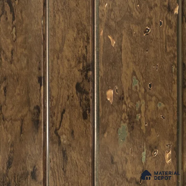 Brown Wooden Louver PN 00117 (VL 48) 8 ft x 5 inch Charcoal Panel - 12 mm | Suitable for Feature Wall, TV Unit & Living Room | Width is Subjected to 5% Variation