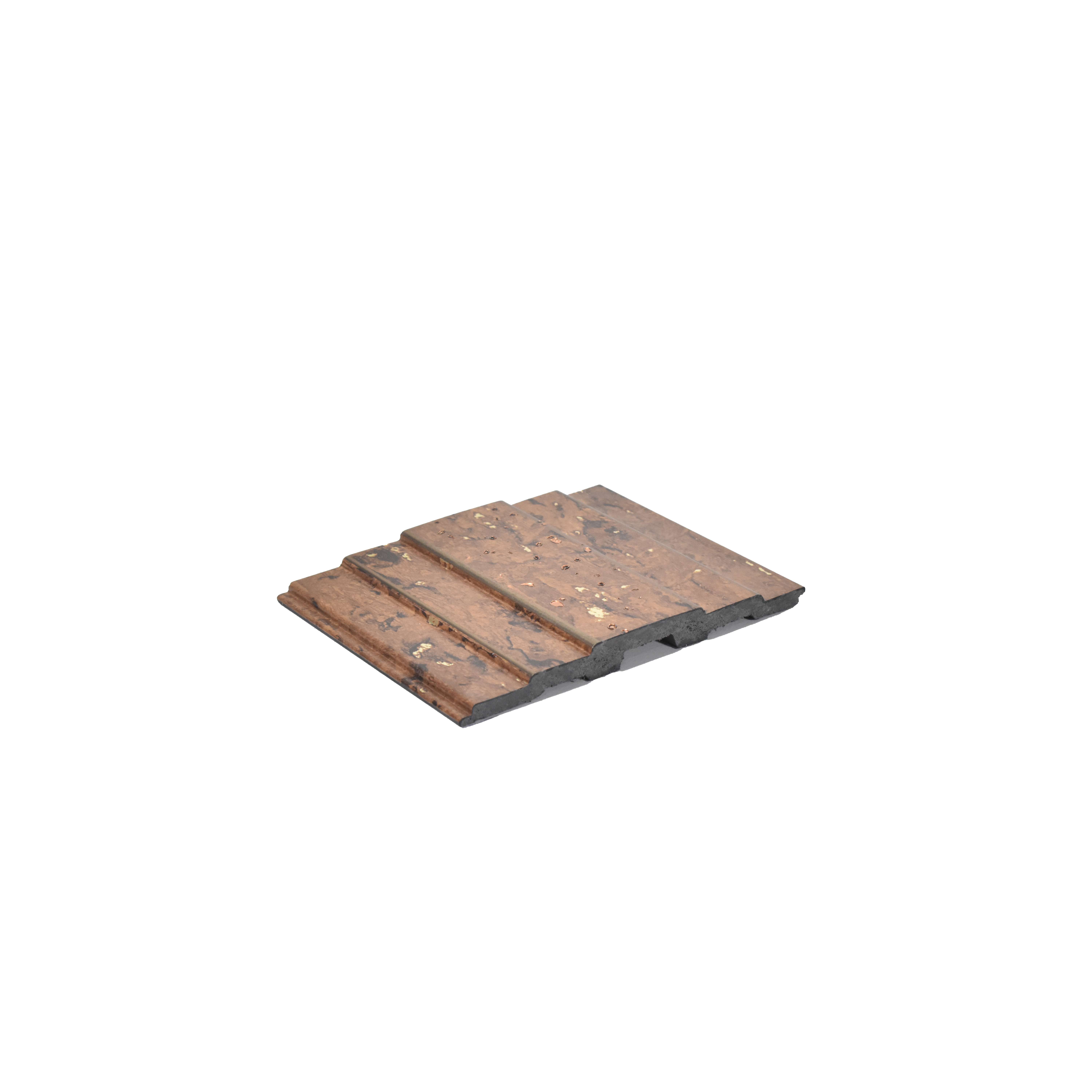 Brown Wooden Louver PN 00117 (VL 48) 8 ft x 5 inch Charcoal Panel - 12 mm | Suitable for Feature Wall, TV Unit & Living Room | Width is Subjected to 5% Variation